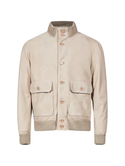 Salvatore Santoro ribbed-trim button-up jacket