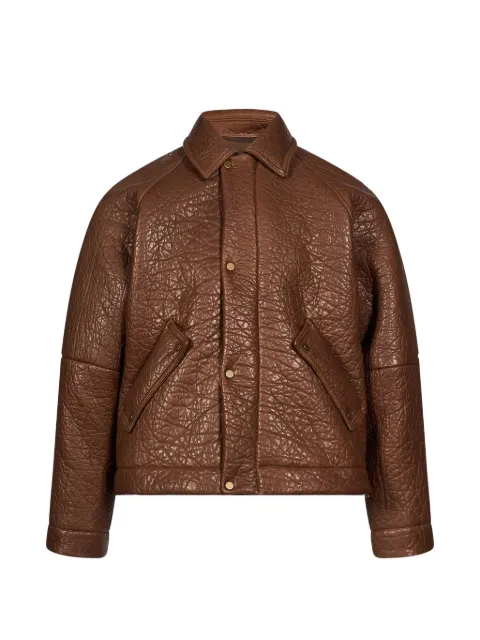 Salvatore Santoro crinkled leather jacket