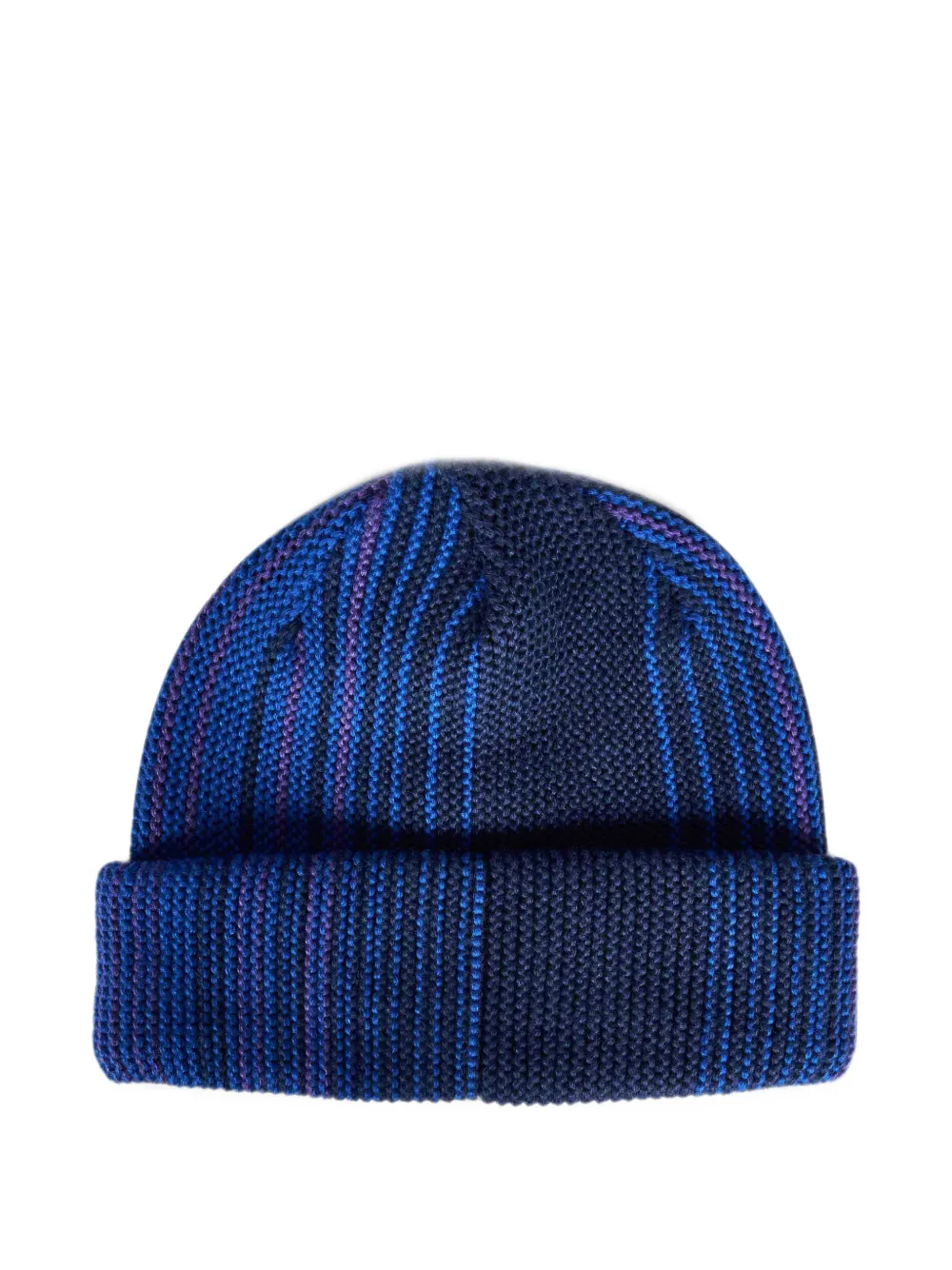 The North Face logo-embroidered beanie hat Blauw