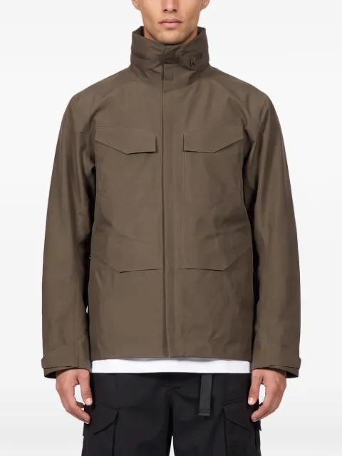 Veilance four-pocket high-neck coat