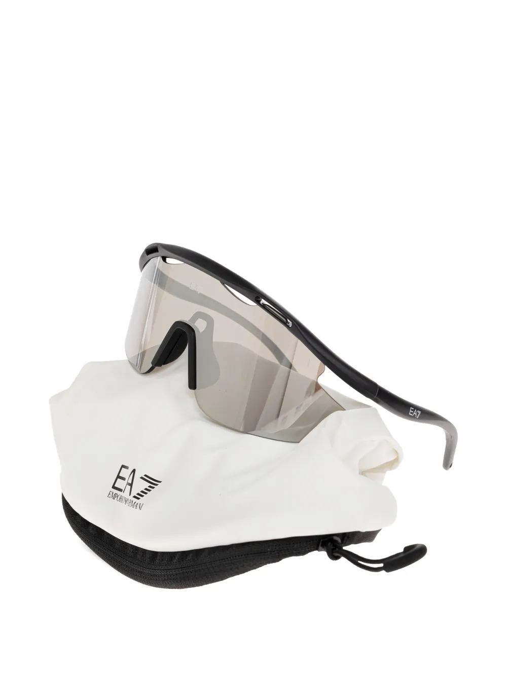 Oakley × EA7 Emporio Armani Rycer Pro geometric-frame sunglasses Zwart