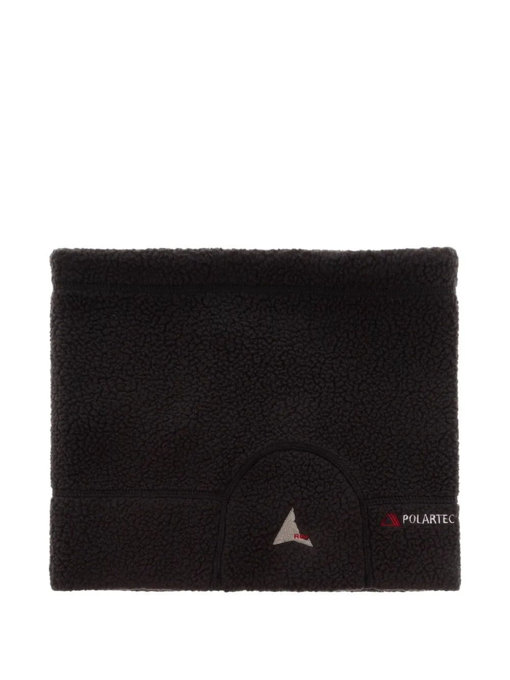 Roa Kogi Fleece Drawstring Neck Gaiter In Black