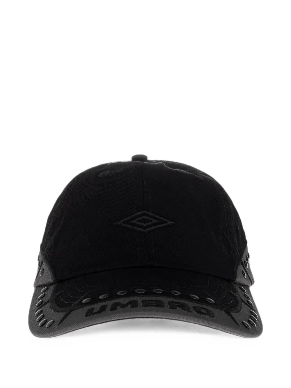 Umbro Studded Logo-embroidered Baseball Cap In Black