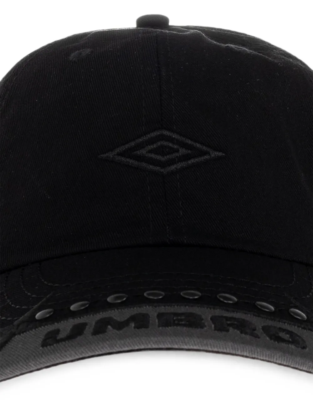UMBRO studded logo-embroidered baseball cap Zwart