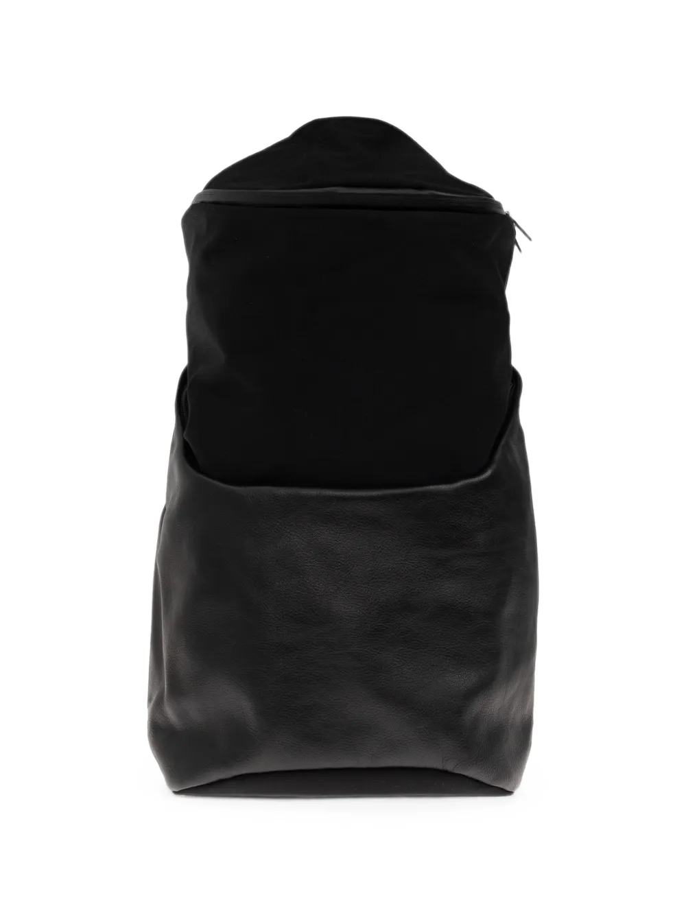 Yohji Yamamoto GB LEA NY-B Drape rugzak met vlakken Zwart