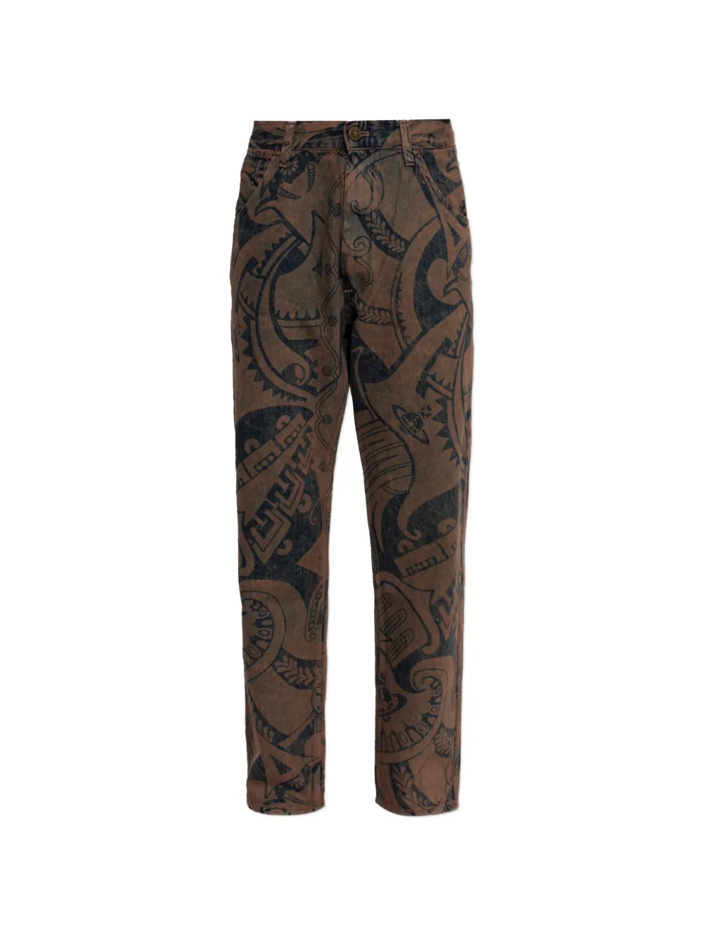 Vivienne Westwood Ranch graphic-print jeans - Marrone