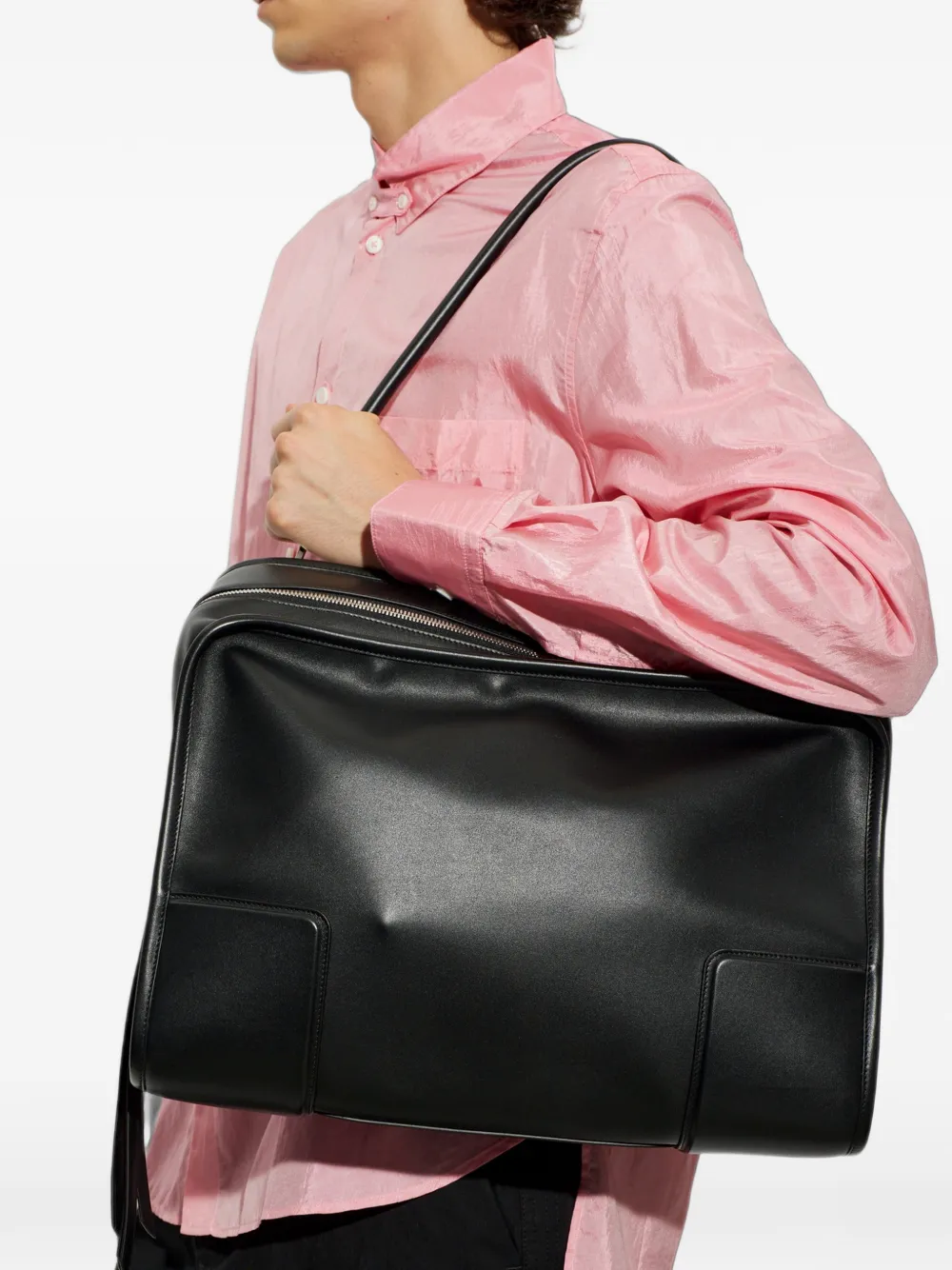 LOEWE XL Amazona 180 leren shopper Zwart