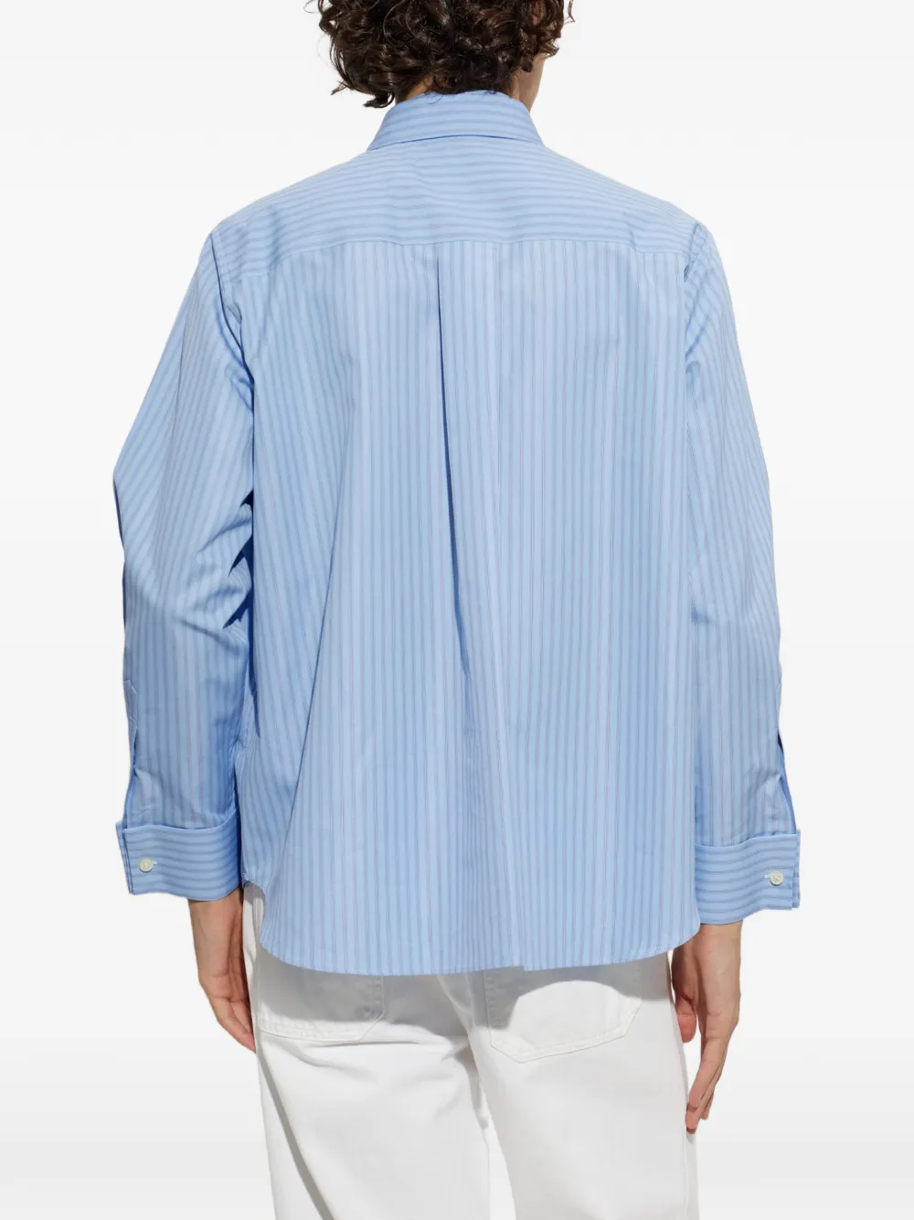 sacai Gestreept overhemd Blauw