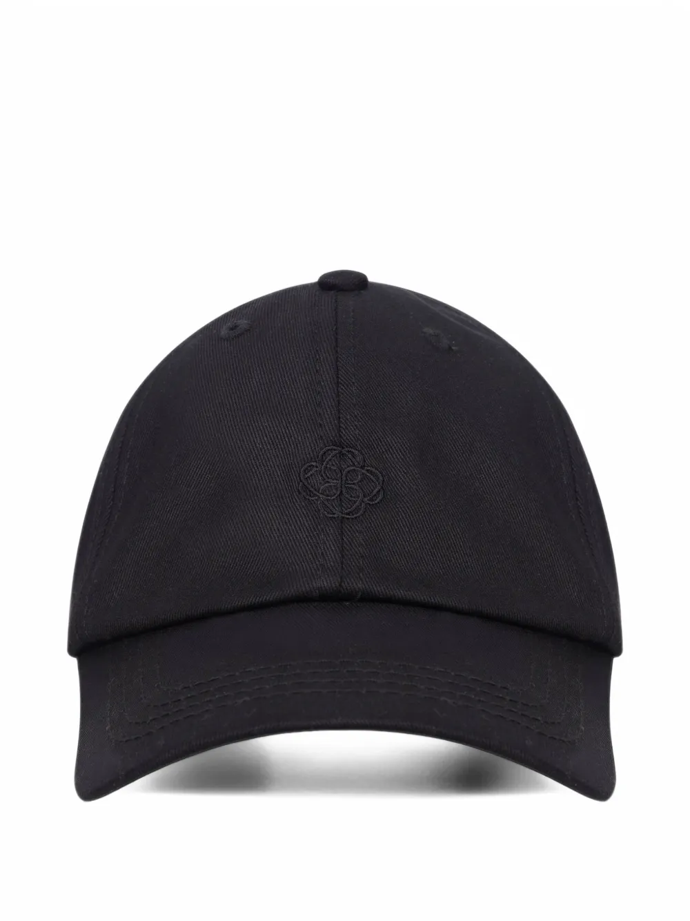 MEGUSTA Baseballkappe mit Logo-Stickerei - Schwarz