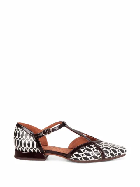 Chie Mihara Gidena geometric-print T-bar sandals