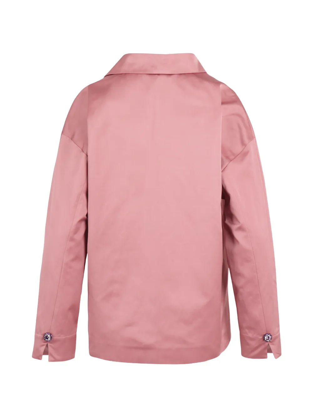 'S Max Mara Blouse met V-hals en verfraaide manchetten Roze