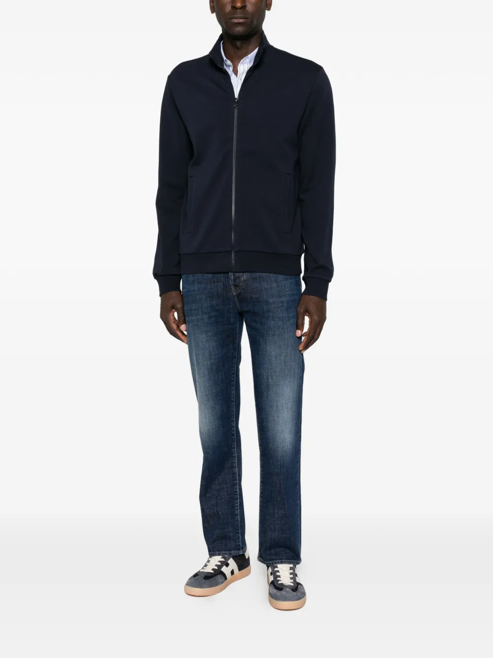 Jacob Cohën Straight jeans met vervaagd effect Blauw