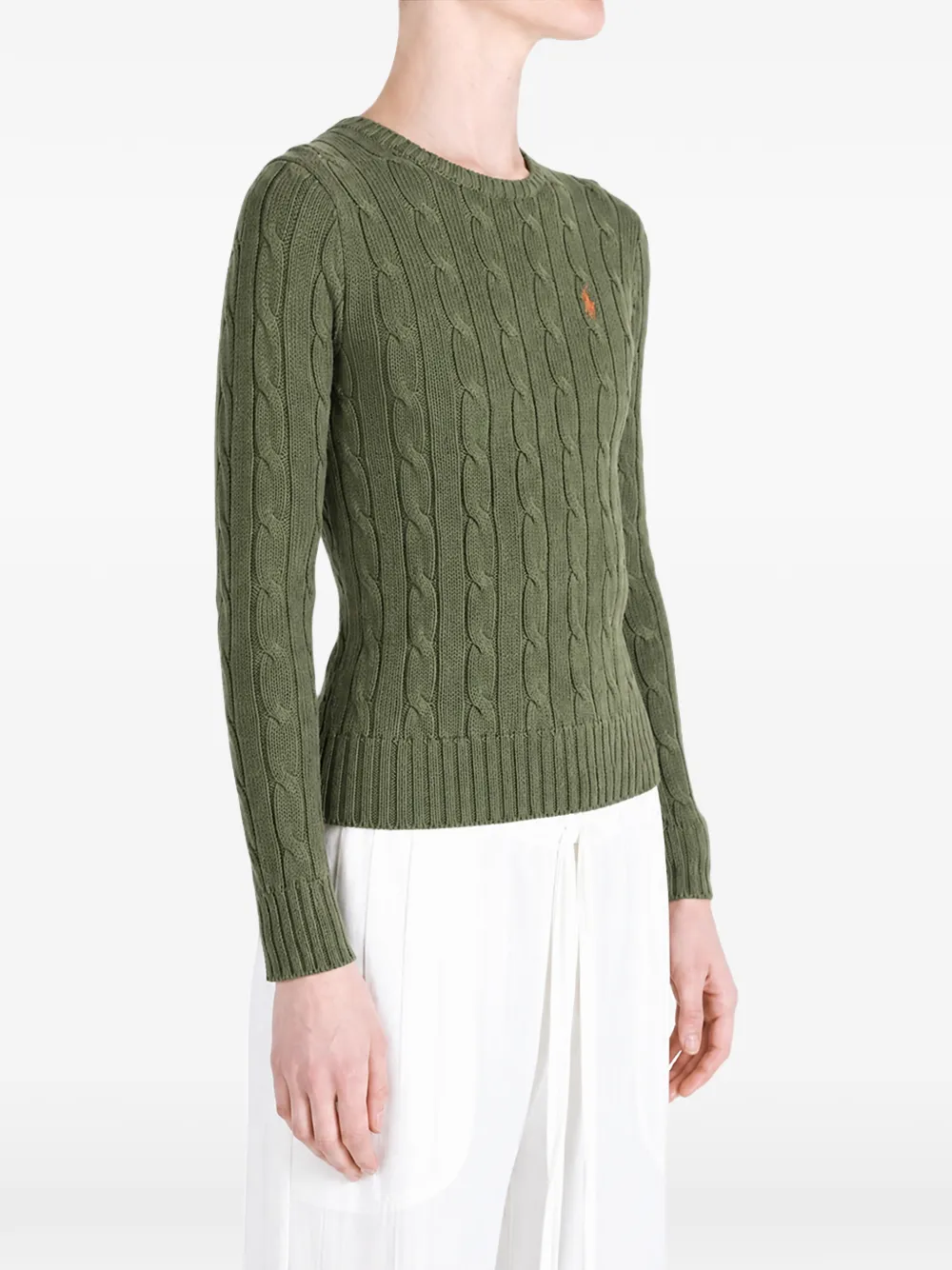 Polo Ralph Lauren Julianna kabelgebreide trui Groen