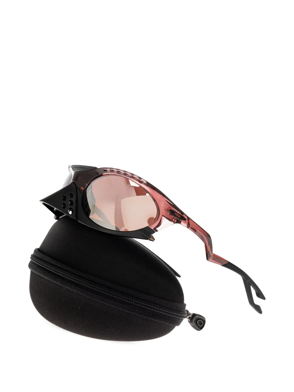 Oakley Plantaris zonnebril met geometrisch montuur Rood