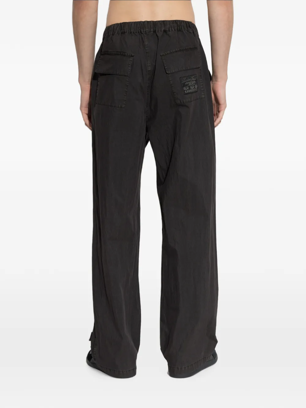 UMBRO logo-embroidered touch-strap trousers Zwart