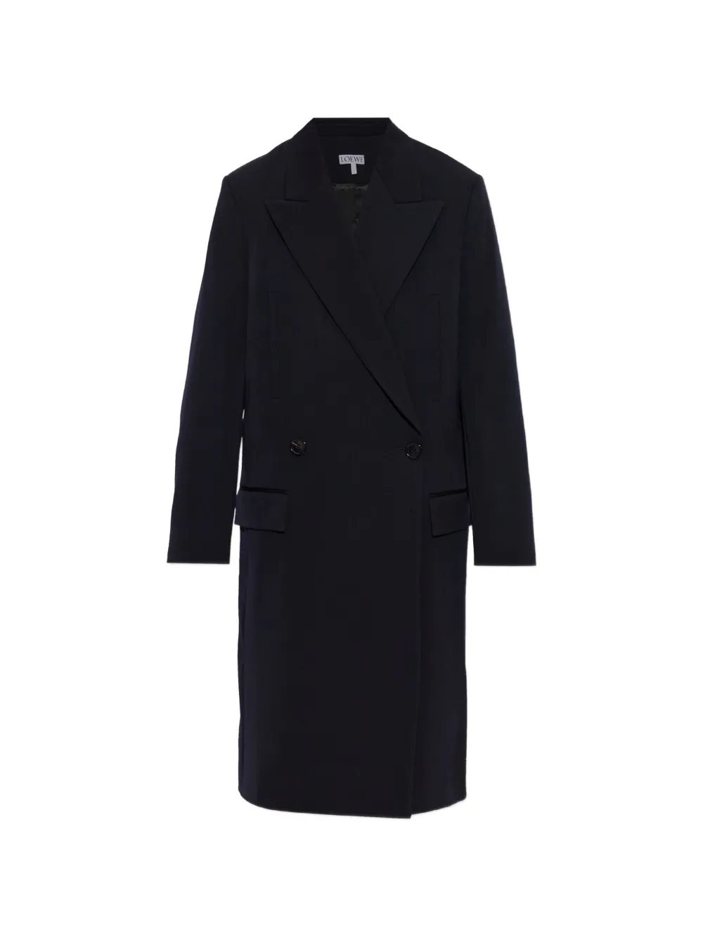 LOEWE double-breasted wool-blend coat