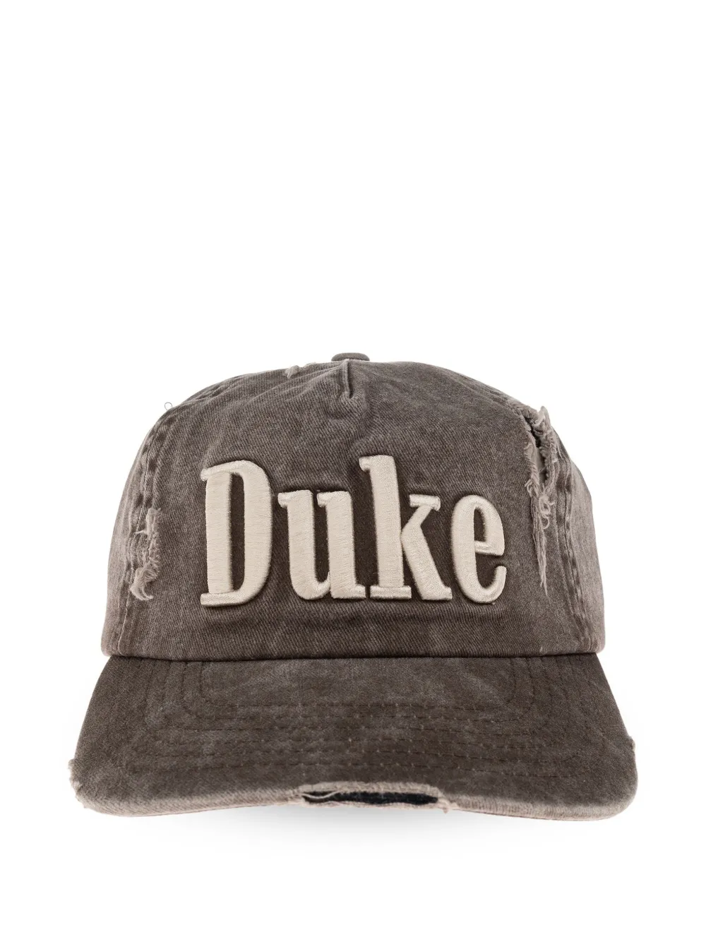 DUKE & DEXTER Duke logo-embroidered distressed baseball cap