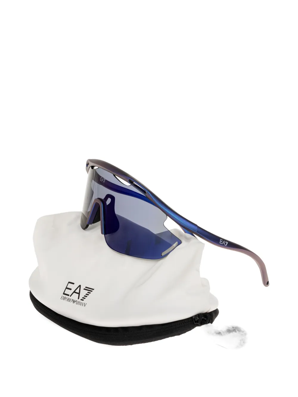 Oakley x EA7 Emporio Armani Rycer Pro geometric-frame sunglasses Blauw