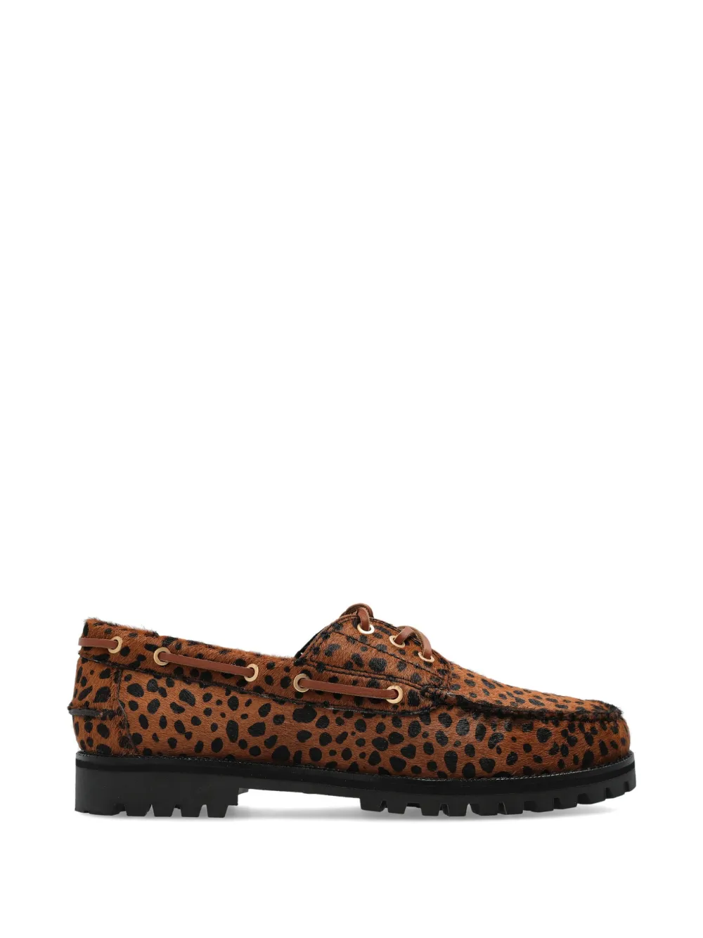 G.H.Bass Mallorie 3 Eye leopard-print shoes