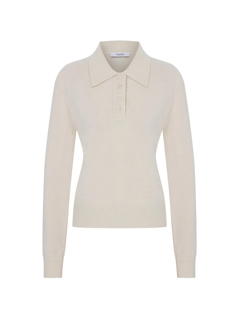 MEGUSTA pull oversize à col polo - Tons neutres