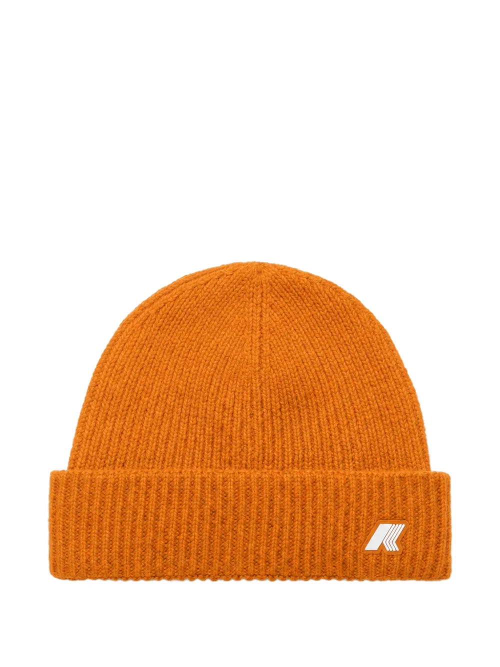 K Way Kids P. Brice ribgebreide muts met logo-patch Oranje