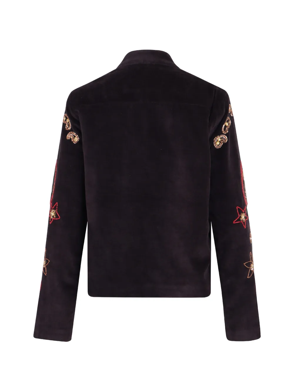 PHILIPPA 1970 Angela paisley-embroidered jacket Zwart