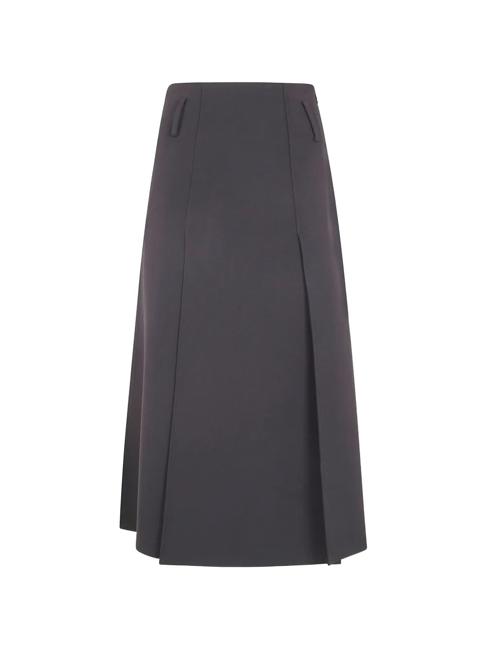 DRHOPE pleated A-line midi skirt