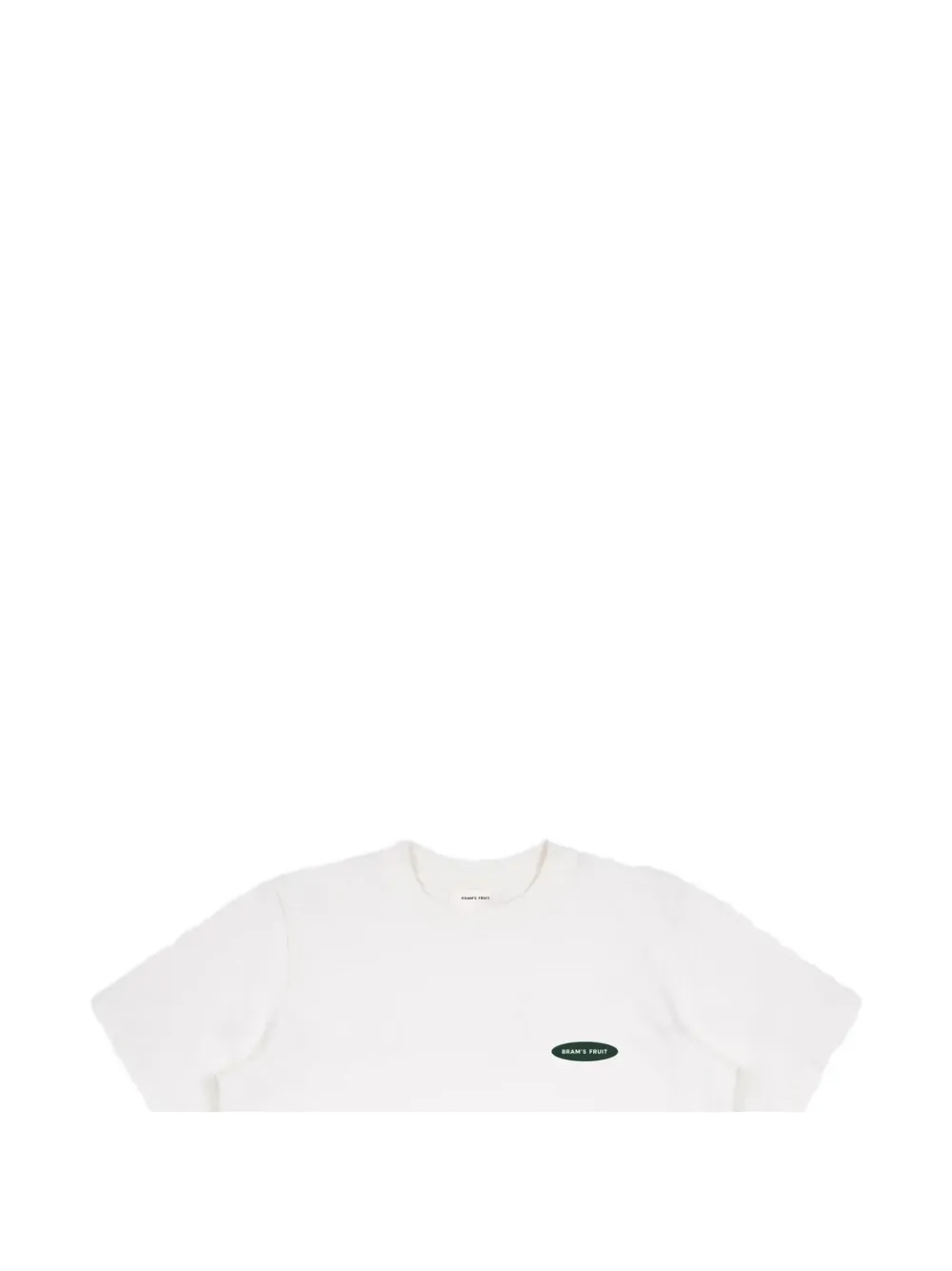Bram s Fruit Katoenen T-shirt met tekst Wit