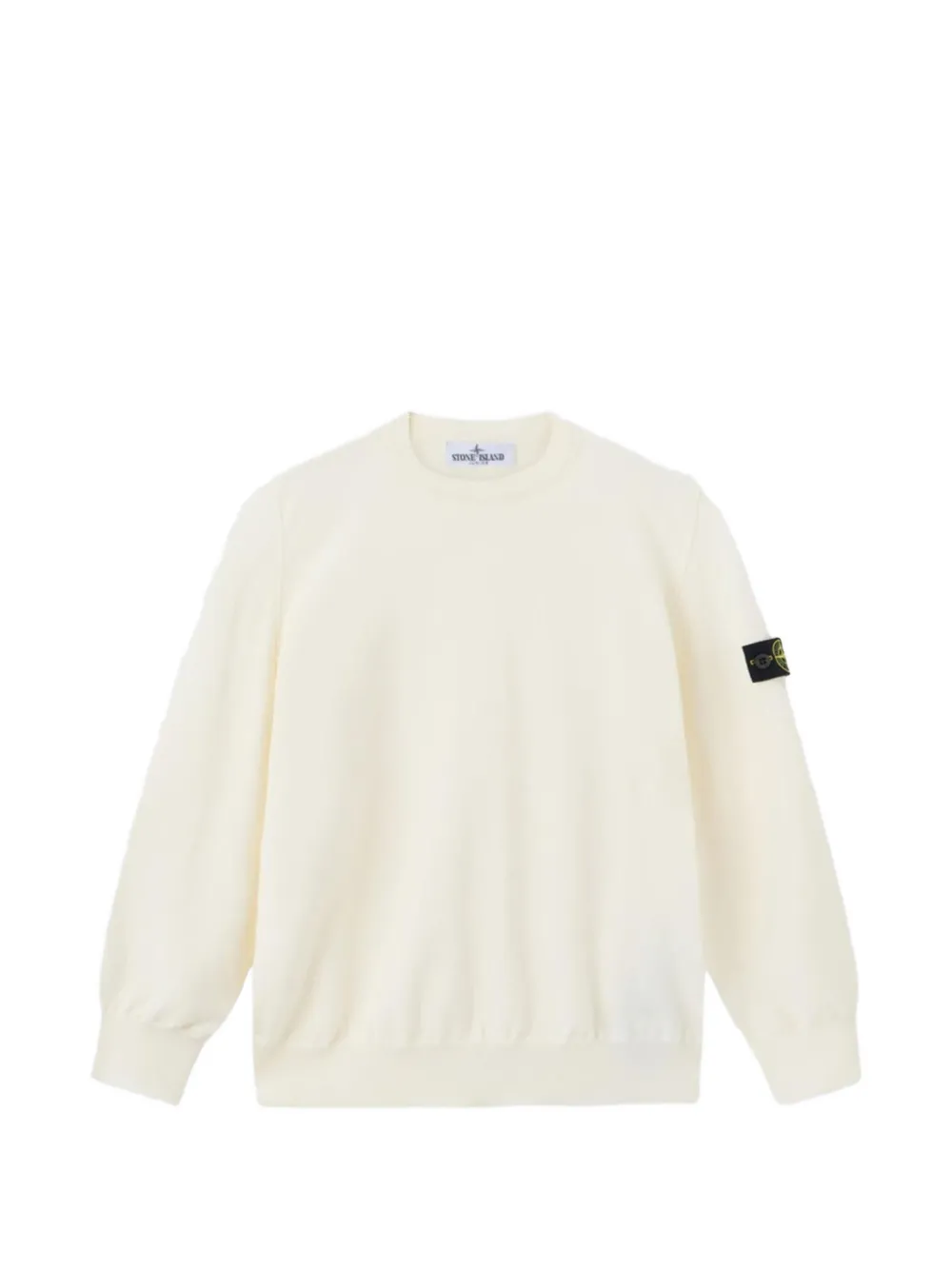 Stone Island Junior Trui met ronde hals Wit