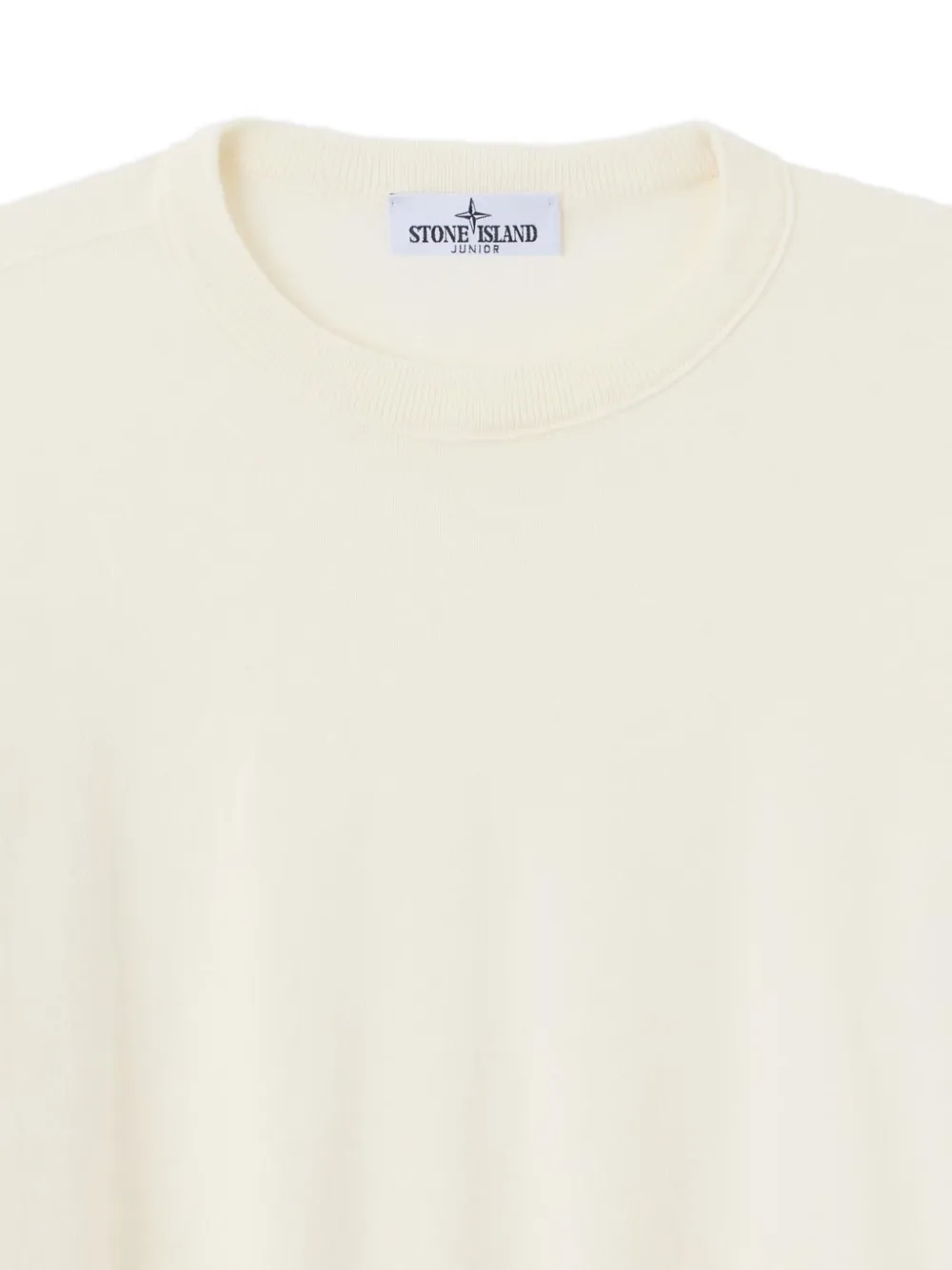 Stone Island Junior Trui met ronde hals Wit