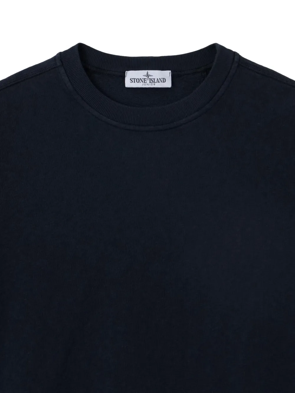 Stone Island Junior Trui met Compass-logopatch Zwart