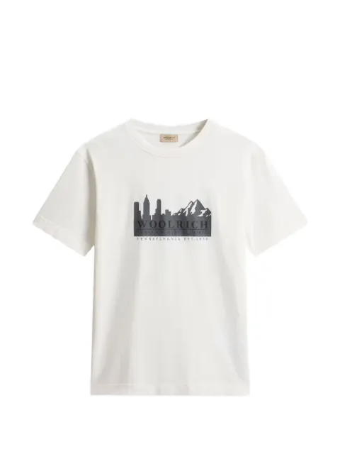 Woolrich print-detail round-neck T-shirt