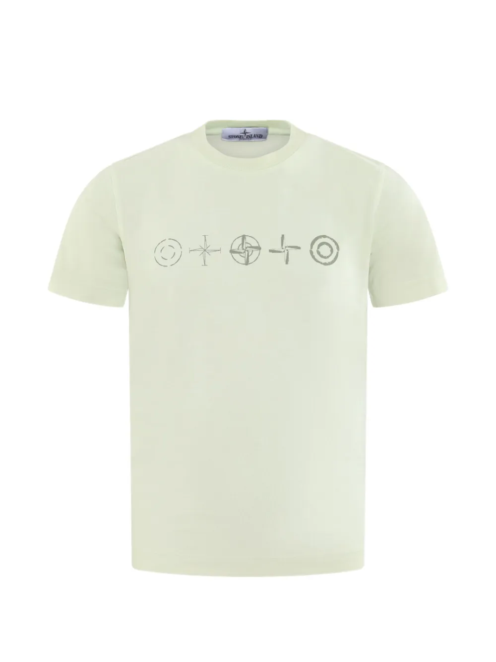 Stone Island Junior logo-print T-shirt - Toni neutri