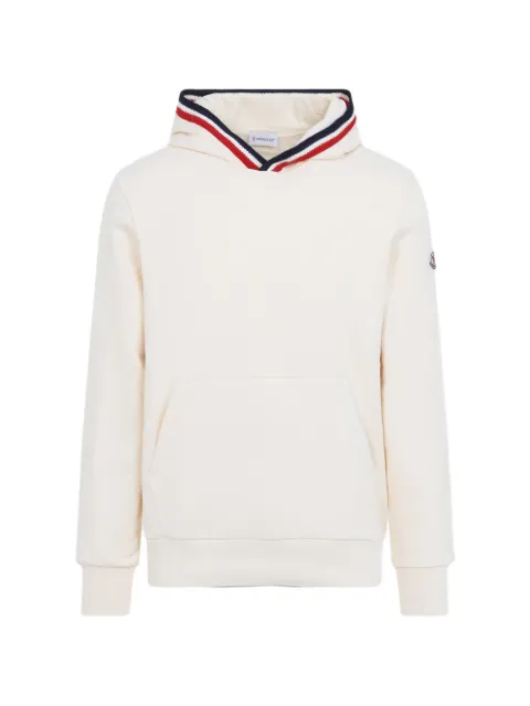 Moncler striped-trim hoodie