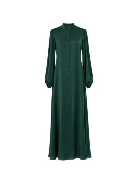 Raquel Diniz Parana bow-detail puff-sleeve maxi dress