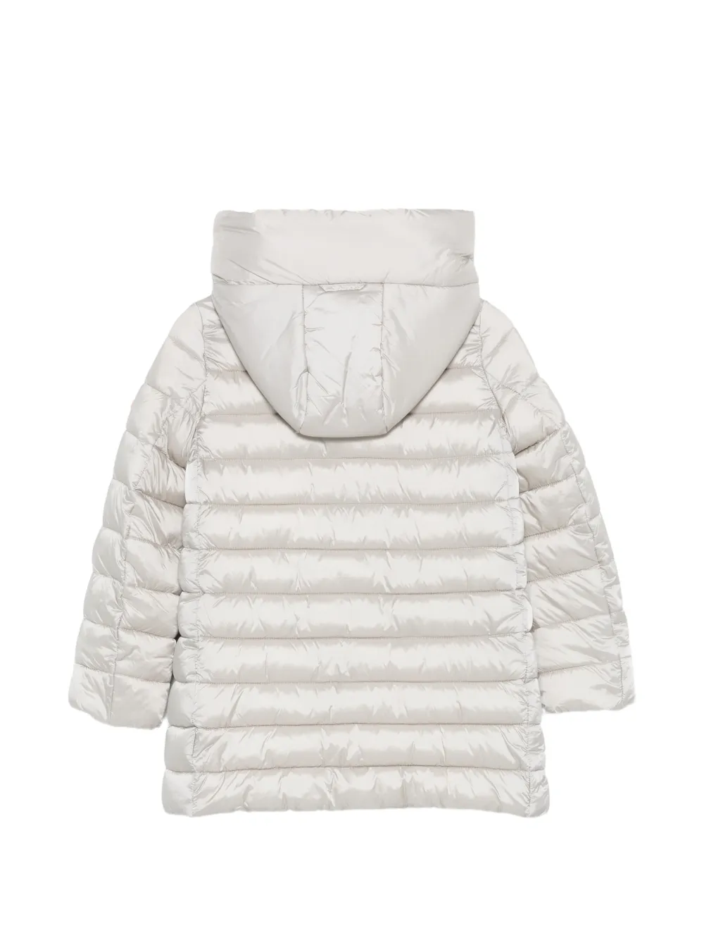 Save The Duck Kids Oriana quilted hooded jacket Beige