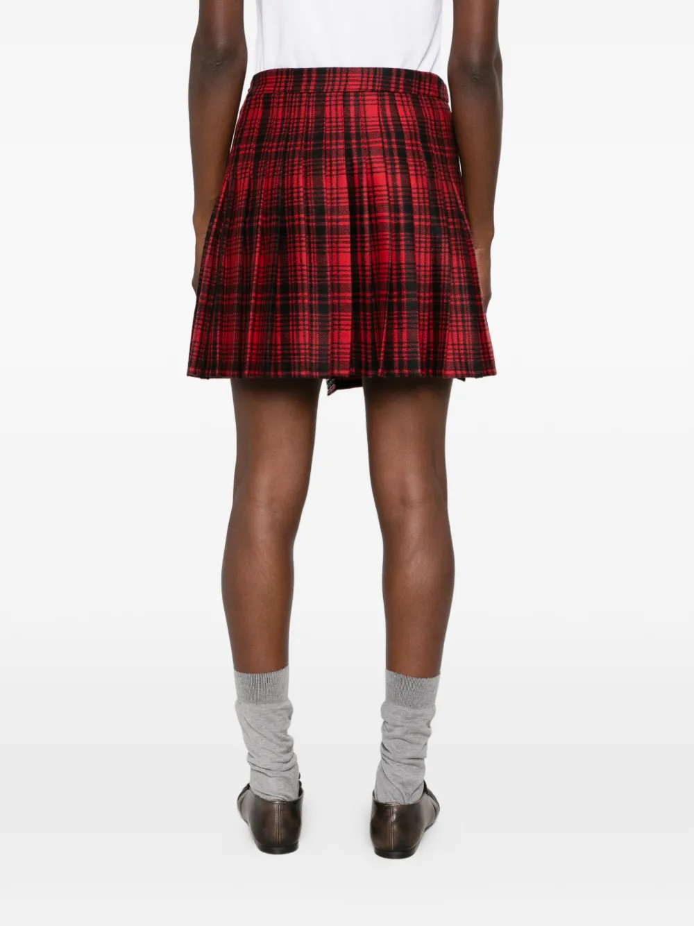 Woolrich Geruite flanellen rok Rood