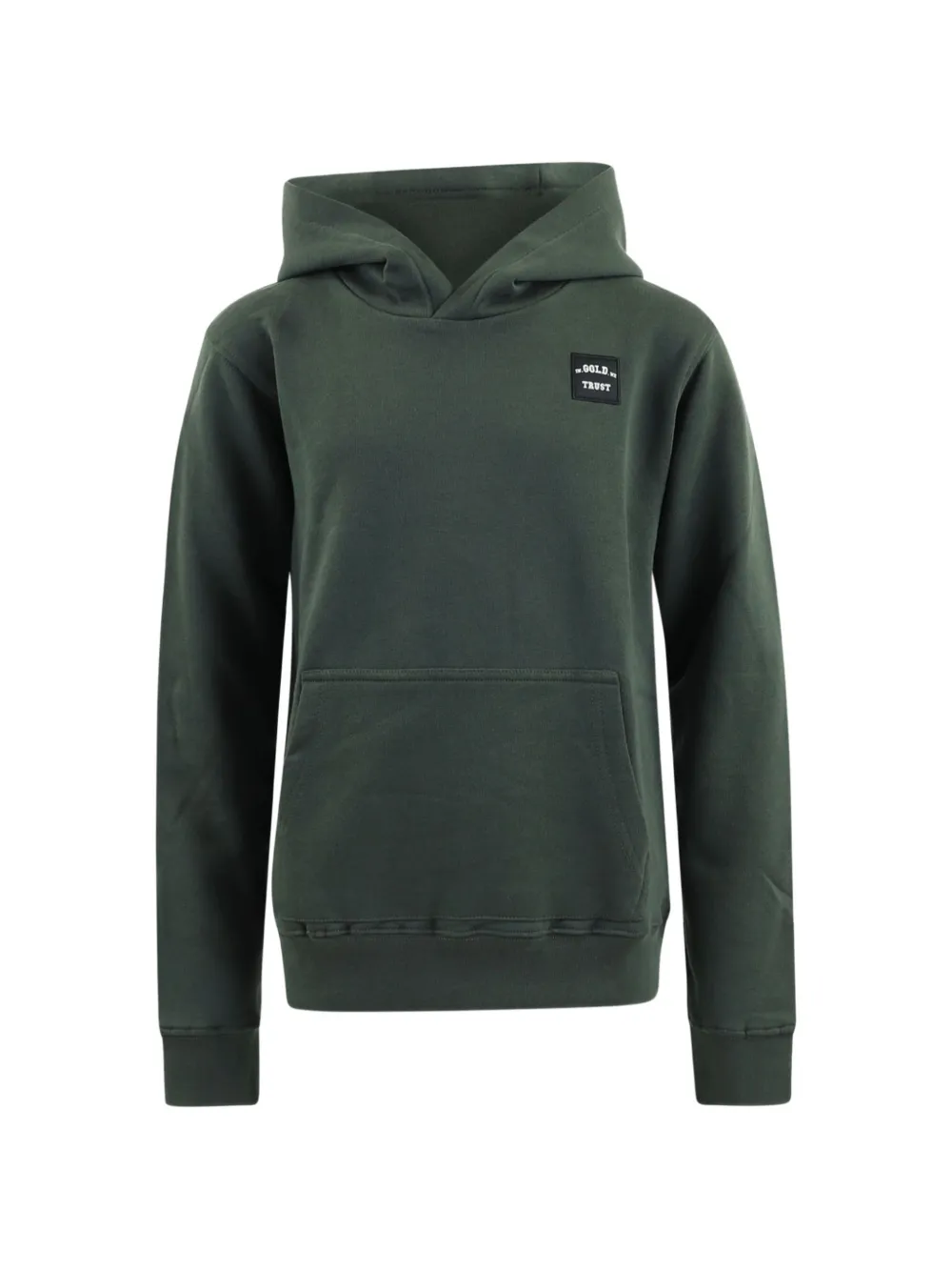 In gold we trust Kids The Expansion logo-patch hoodie - Verde