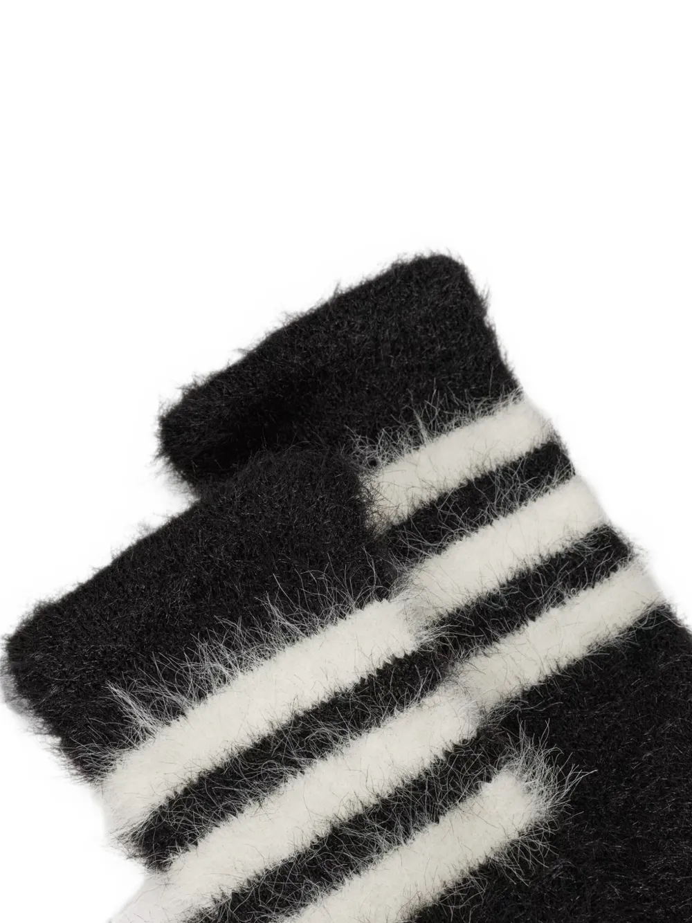Y-3 Gestreepte handschoenen Zwart