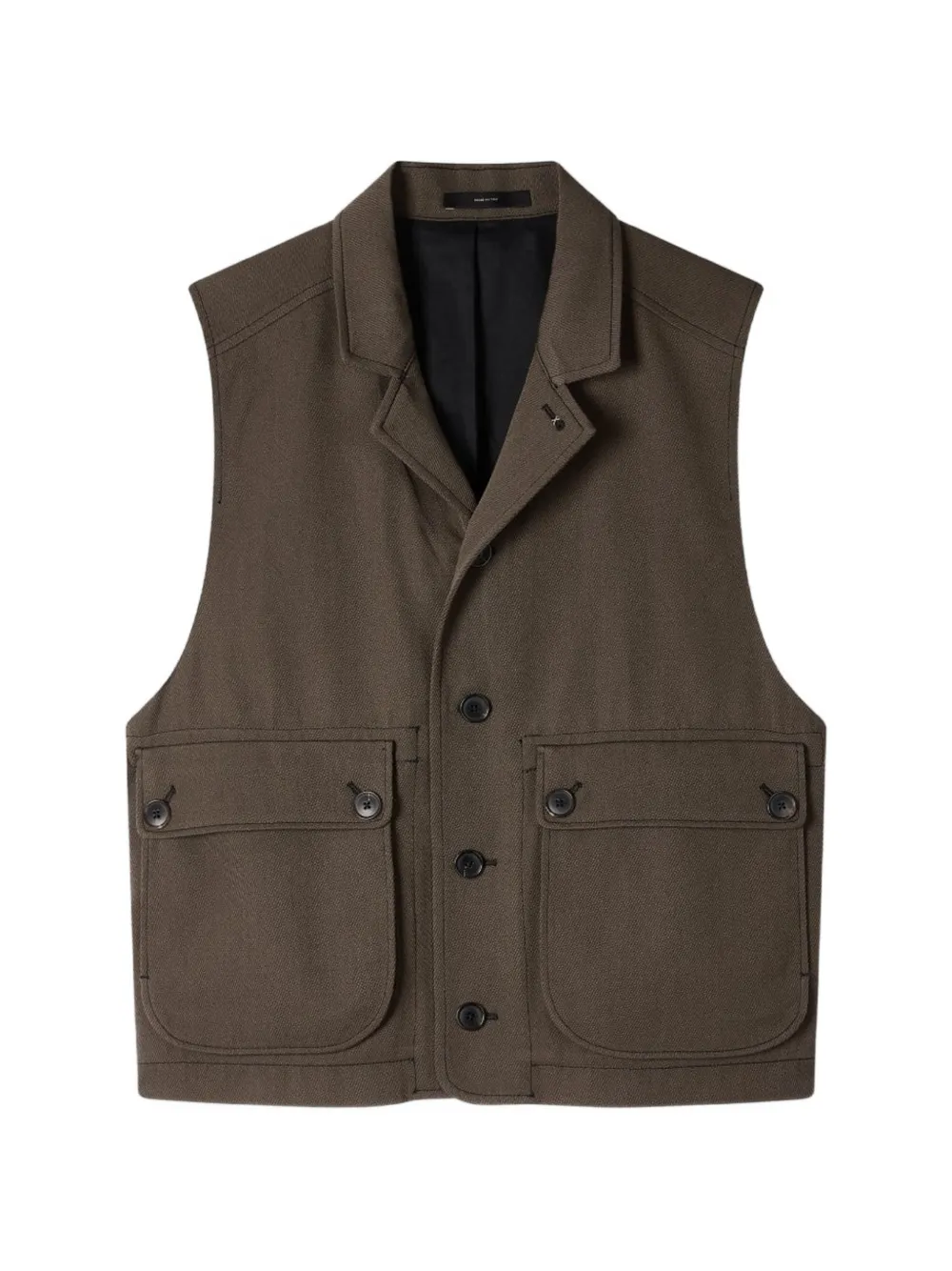 Paul Smith veste sans manches en sergé - Marron Paul Smith veste sans manches en sergé - Marron