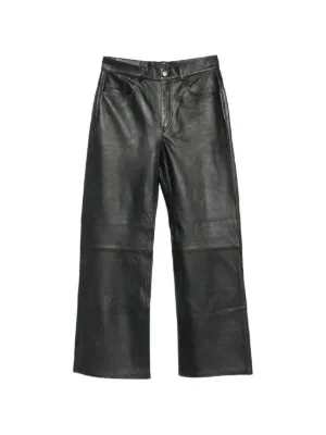 LOEWE レザーパンツ | ブラック | FARFETCH JP
