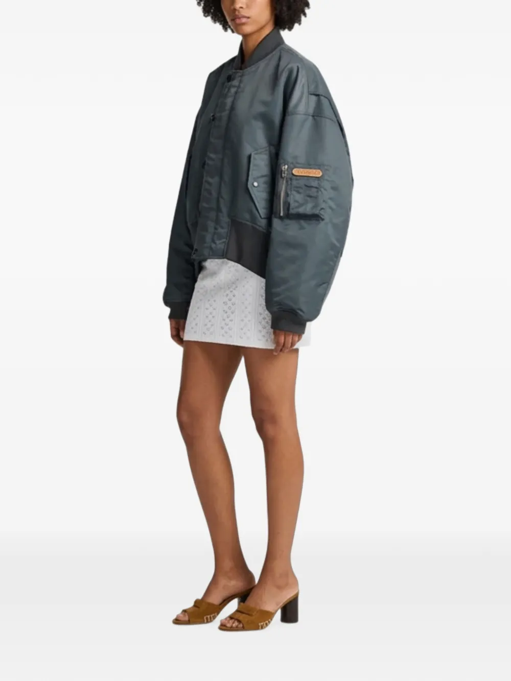 JW Anderson button-up bomber jacket Grijs