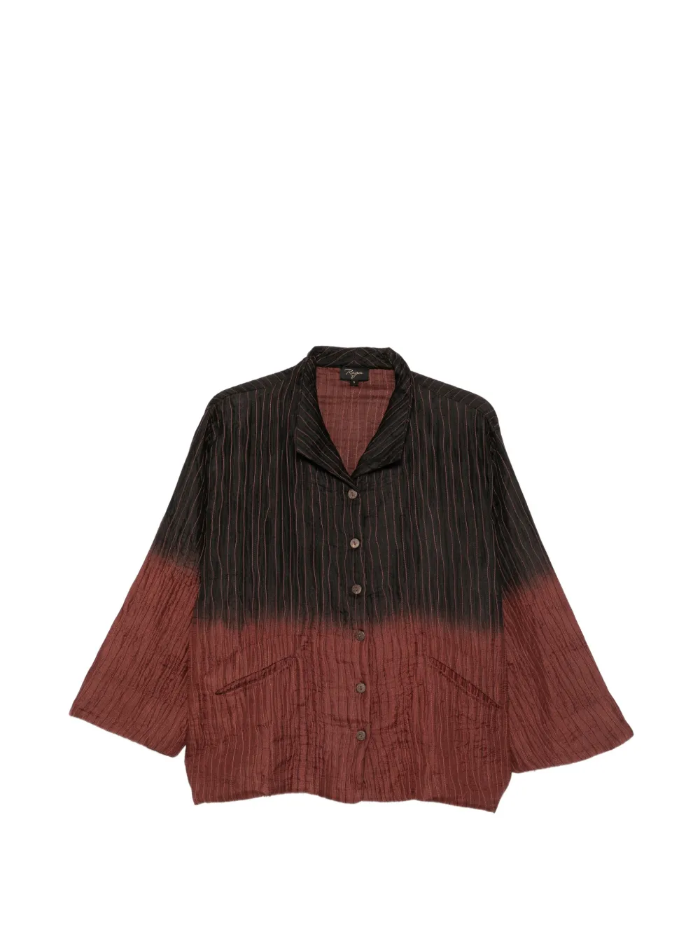 RAGA Jacke mit Nadelstreifen und Farbverlauf - Schwarz