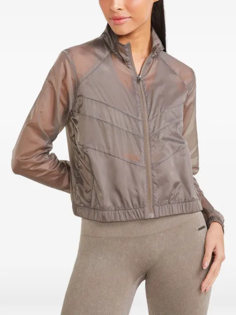 Track & Field sheer chevron-quilted jacket
