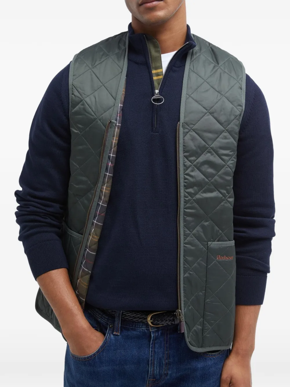 Barbour Gewatteerd gilet Groen