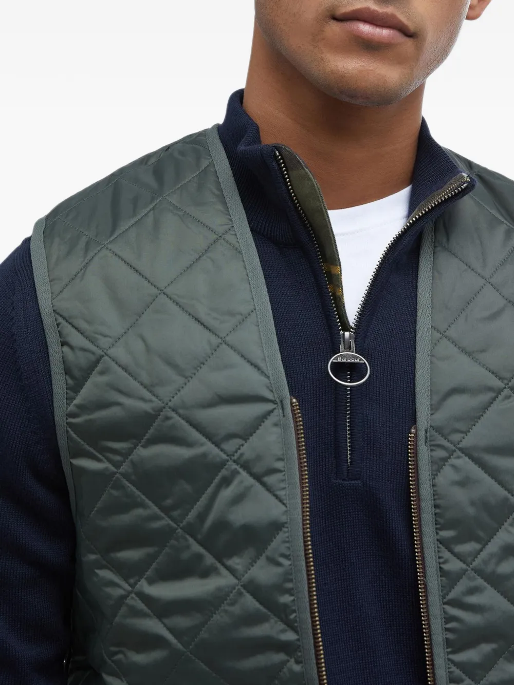 Barbour Gewatteerd gilet Groen