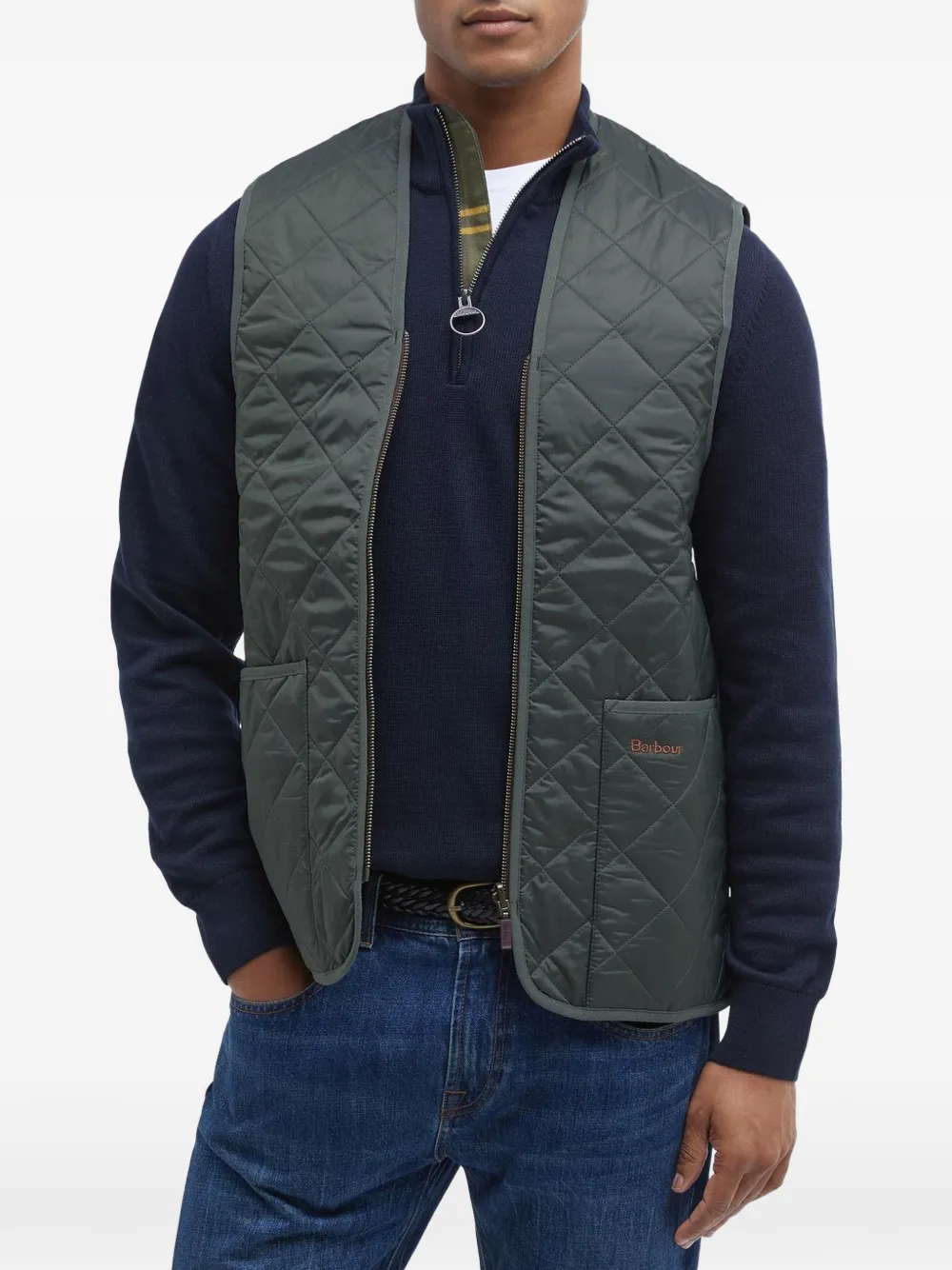 Barbour Gewatteerd gilet Groen