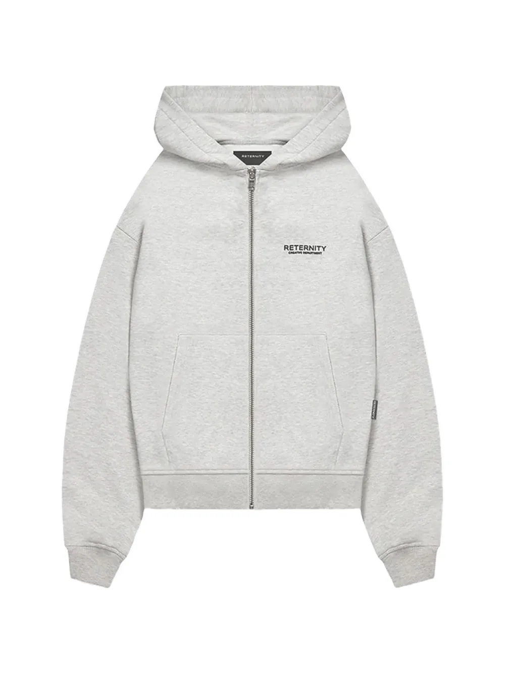 RETERNITY Creative Dept zip-up hoodie - Grey
