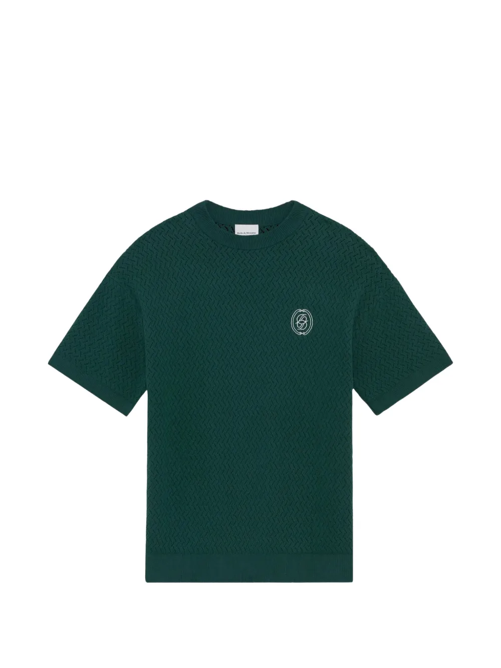 Drôle De Monsieur D Mirror openwork-knit T-shirt - Grün