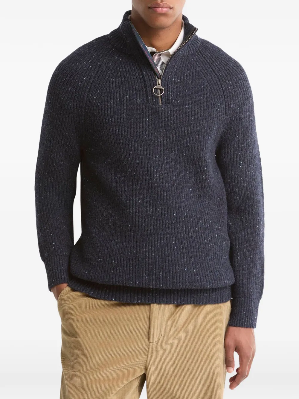Barbour Essentials fleck-pattern sweater